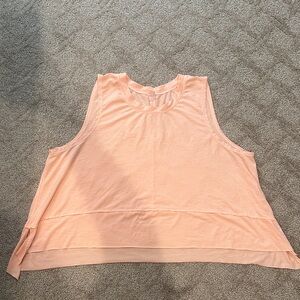 Free People Peach Layered Tank Top